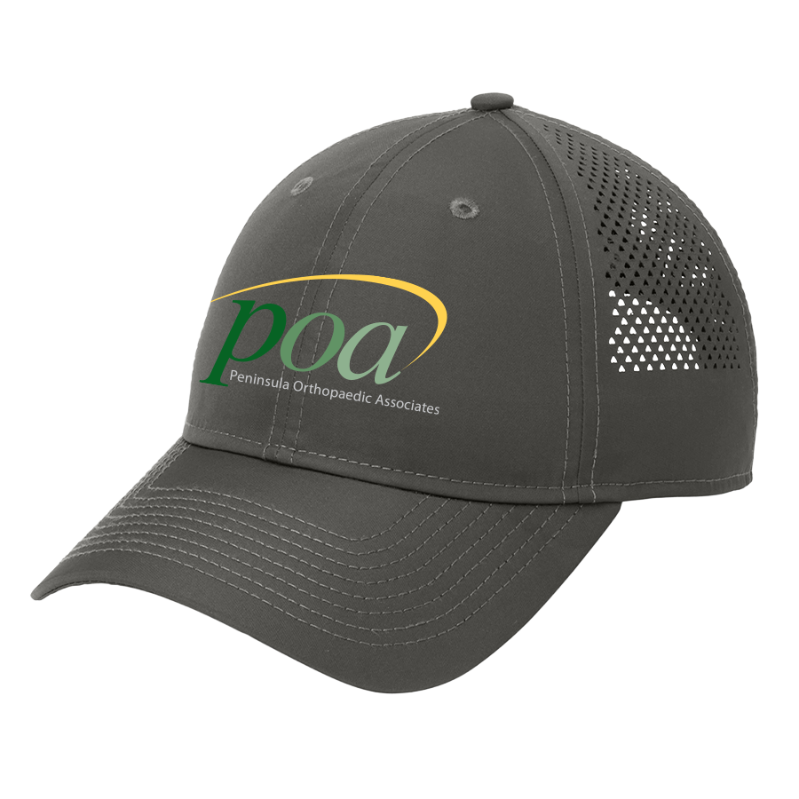 New Era Perforated Performance Cap in Graphite - Image 1