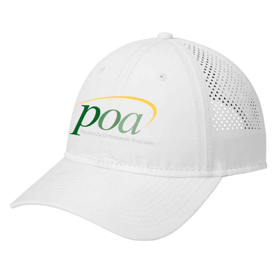 New Era Perforated Performance Cap in White - Image 1
