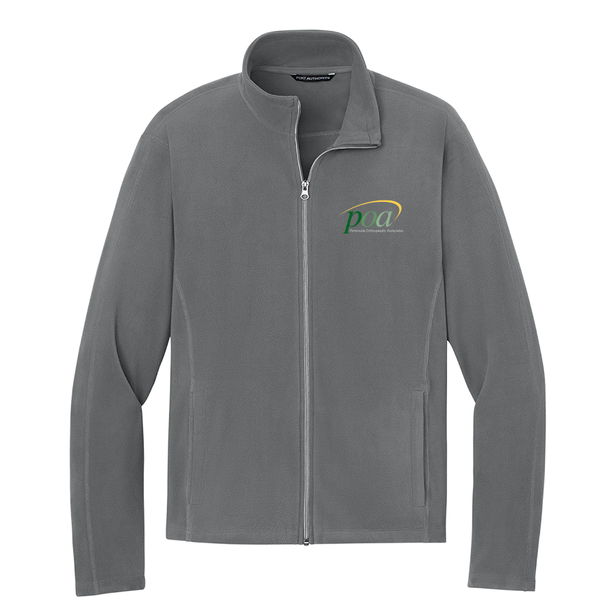 Port Authority Microfleece Jacket in Pearl Grey - Image 1