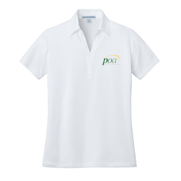 Port Authority Women's Performance Fine Jacquard Polo in White