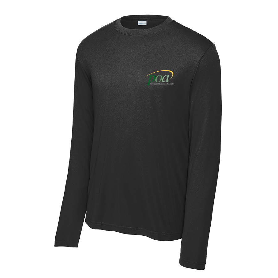 Sport-Tek Long Sleeve PosiCharge Competitor Tee in Black - Image 1