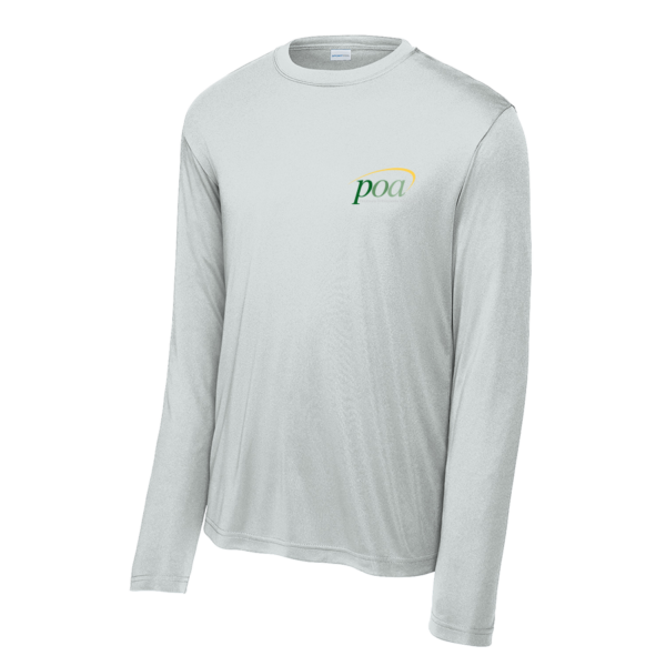 Sport-Tek Long Sleeve Tall PosiCharge Competitor Tee in Silver