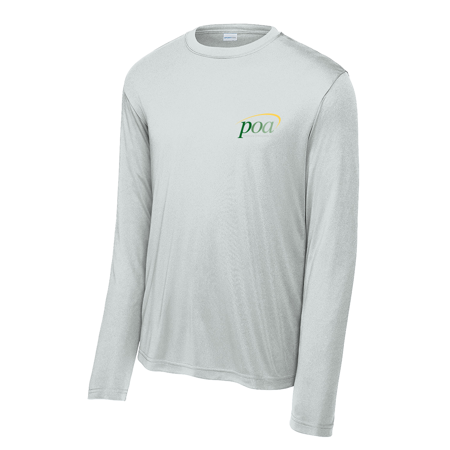 Sport-Tek Long Sleeve PosiCharge Competitor Tee in Silver - Image 1