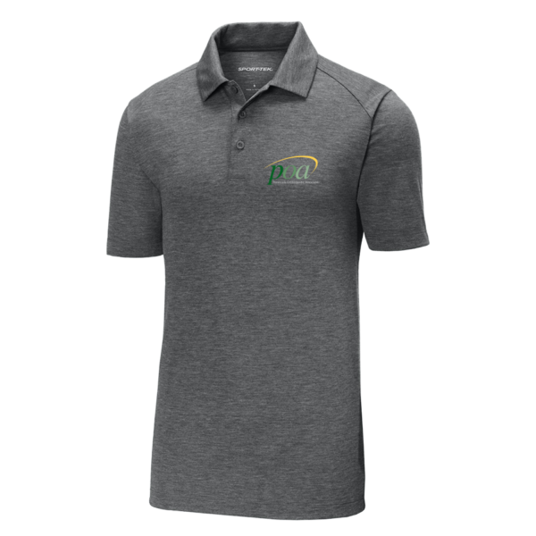 Sport-Tek PosiCharge Tri-Blend Wicking Polo in Dark Grey Heather