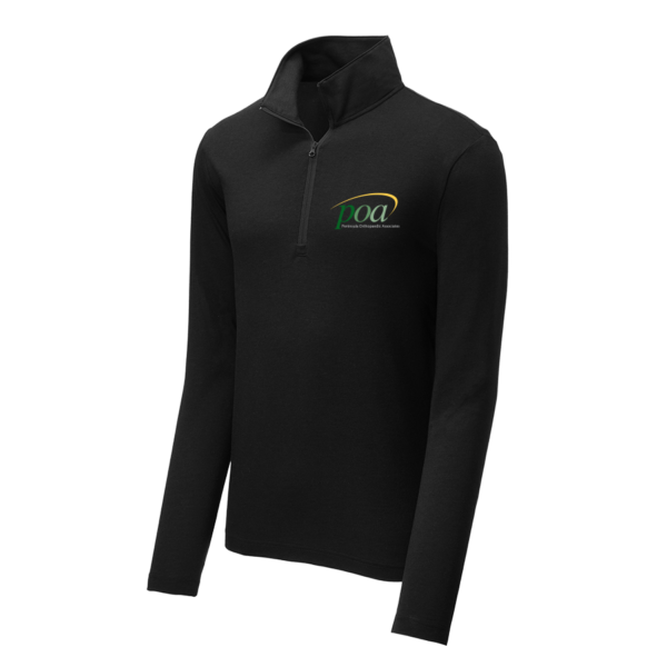 Sport-Tek PosiCharge Tri-Blend Wicking 1/4-Zip in Black Triad