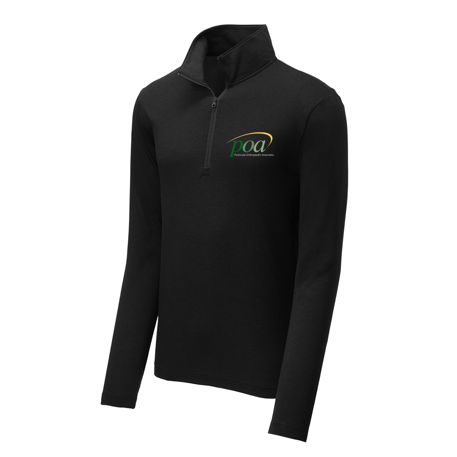 Sport-Tek PosiCharge Tri-Blend Wicking 1/4-Zip in Black Triad - Image 1