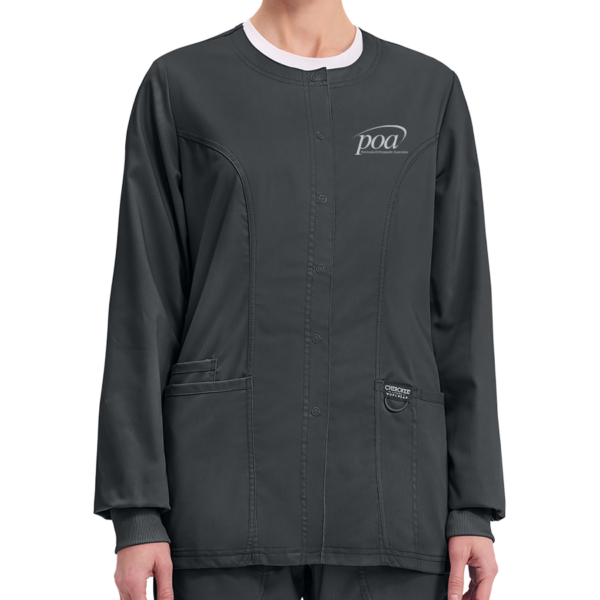 Women's Snap Front Jacket in Black